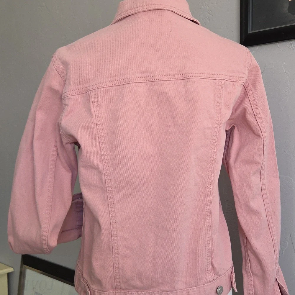 Pink Denim Jacket TIME and TRUE S - Picture 5 of 11